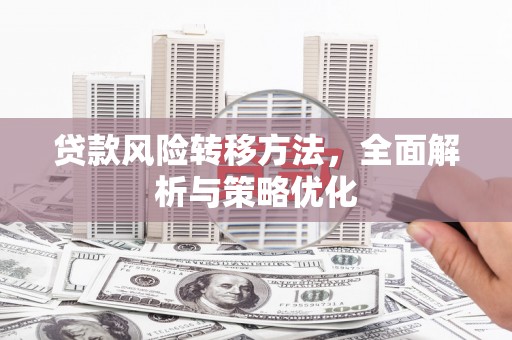 满州贷款风险转移方法，全面解析与策略优化