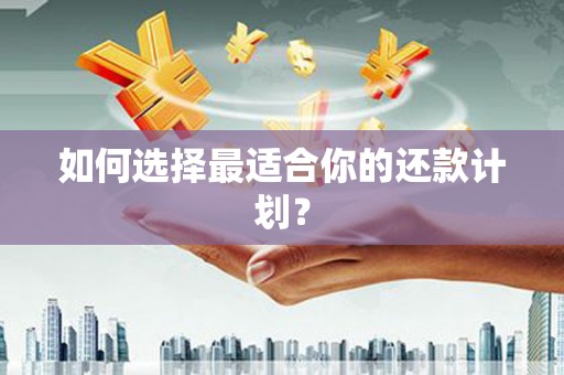 满州如何选择最适合你的还款计划？