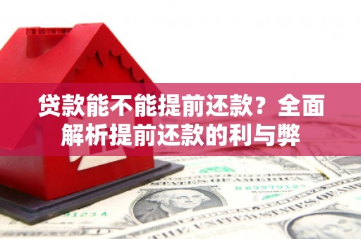满州贷款能不能提前还款？全面解析提前还款的利与弊