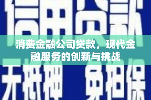 满州消费金融公司贷款，现代金融服务的创新与挑战