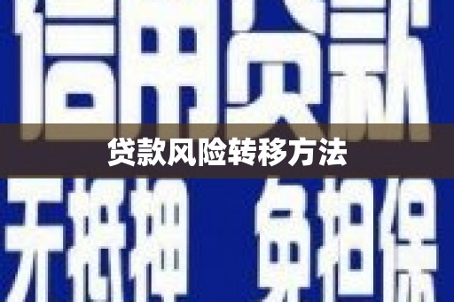 满州贷款风险转移方法