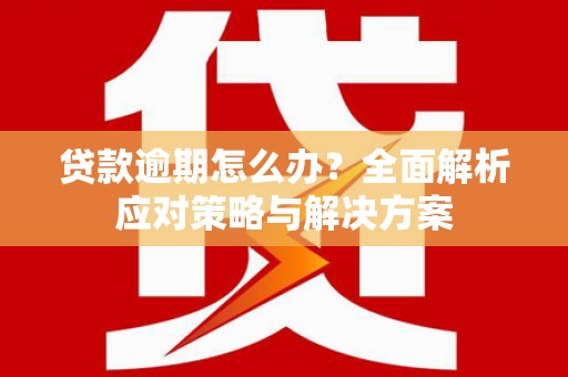 满州贷款逾期怎么办？全面解析应对策略与解决方案