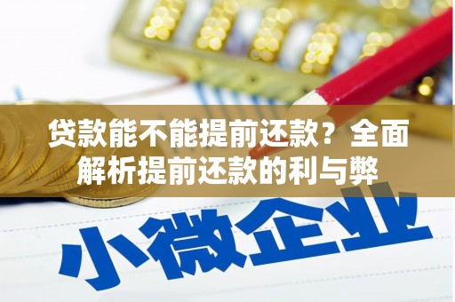 满州贷款能不能提前还款？全面解析提前还款的利与弊
