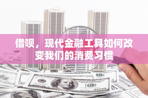满州借呗，现代金融工具如何改变我们的消费习惯