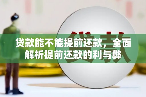满州贷款能不能提前还款，全面解析提前还款的利与弊