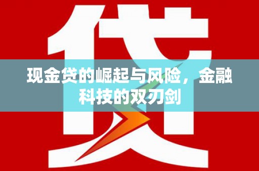 满州现金贷的崛起与风险，金融科技的双刃剑