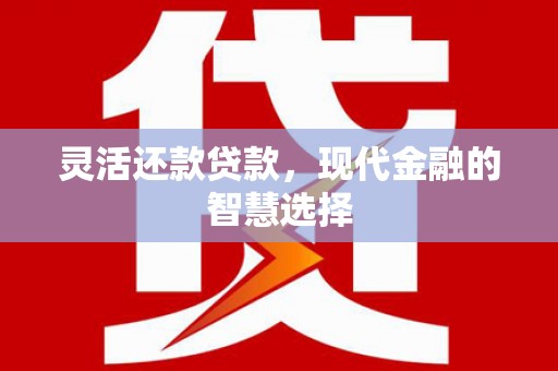 满州灵活还款贷款，现代金融的智慧选择