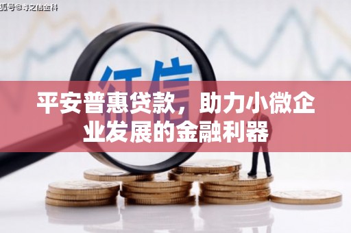 满州平安普惠贷款，助力小微企业发展的金融利器