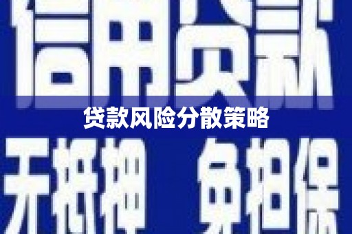 满州贷款风险分散策略